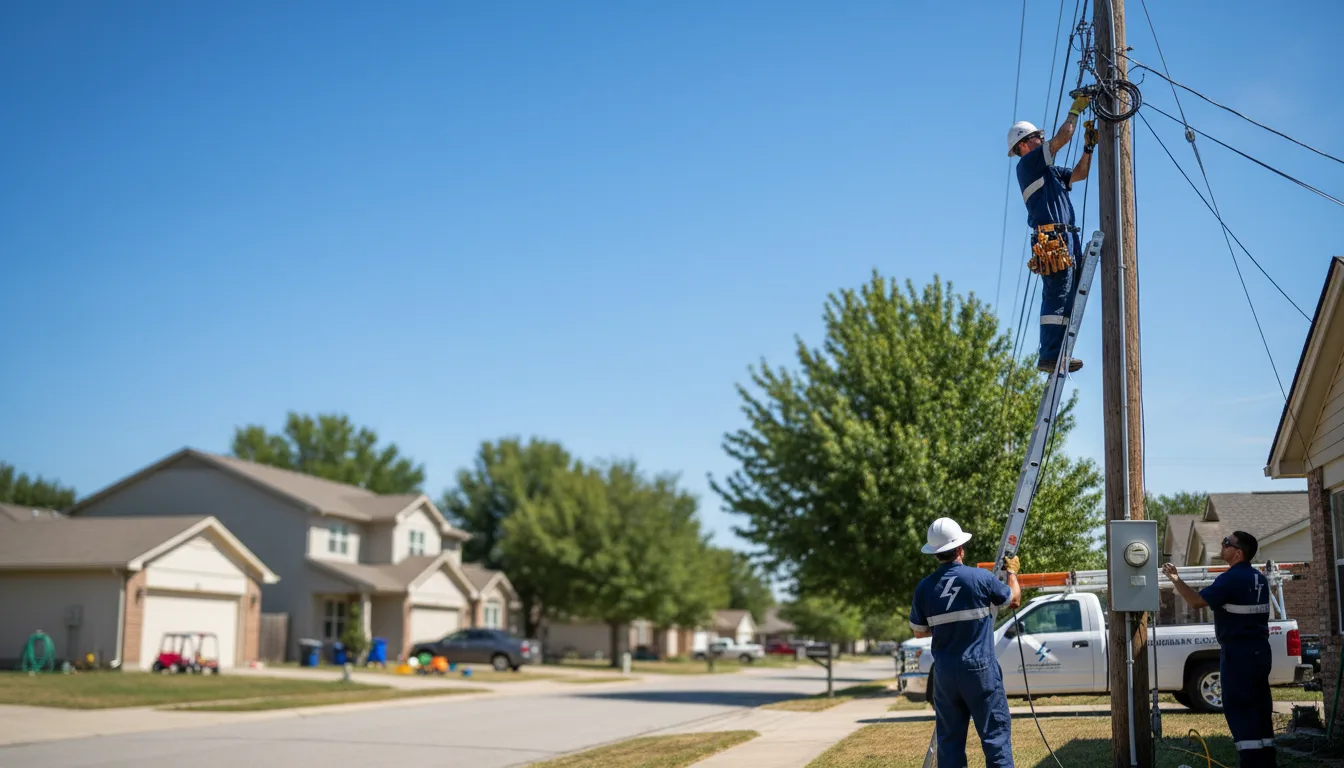 Residential electrician providing installation services in Meta, MO